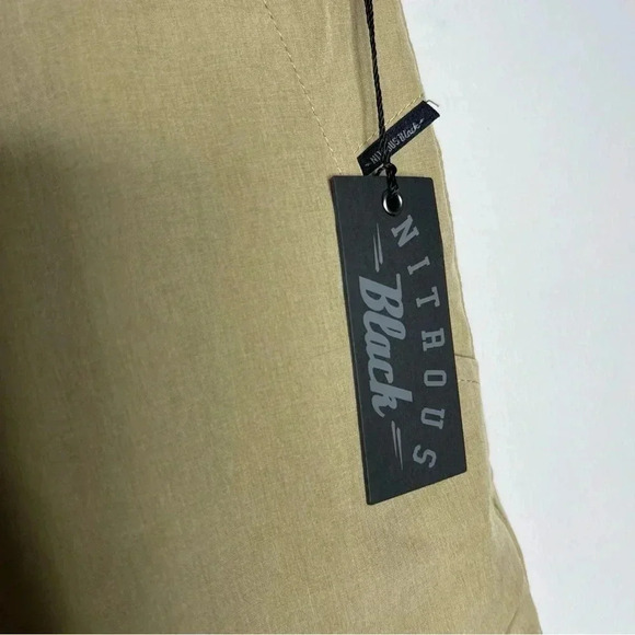Nitrous Black Stretch Hybrid Performance Shorts Size 29 Khaki Tilly’s NWT - Picture 3 of 5
